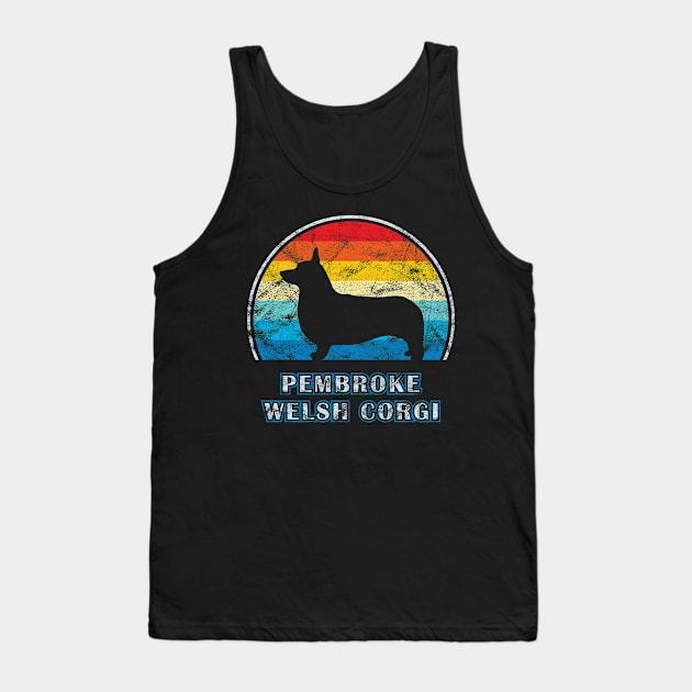 Pembroke Welsh Corgi Vintage Design Dog Tank Top by millersye